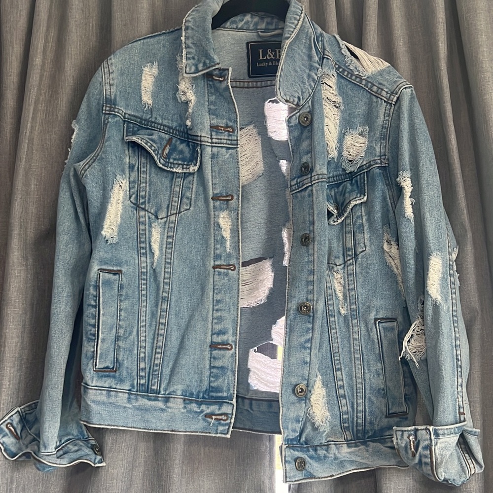 Distressed Jean jacket
